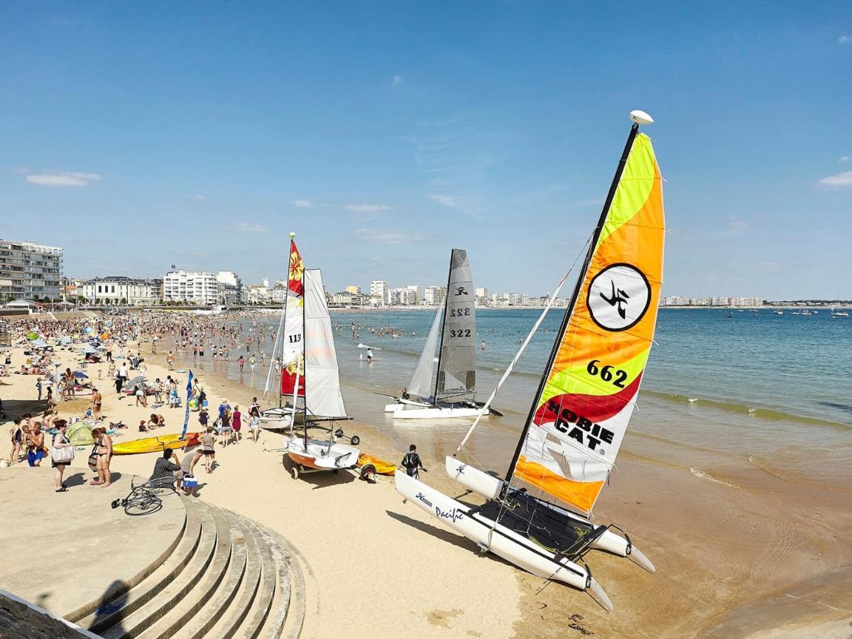 Appartement T2 Face Plage Avec Balcon, Cuisine Equipee Et Tv - Fr-1-92-908 Les Sables-dʼOlonne Exterior foto